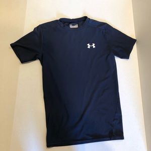 UNDER ARMOUR youth compression shirt blue